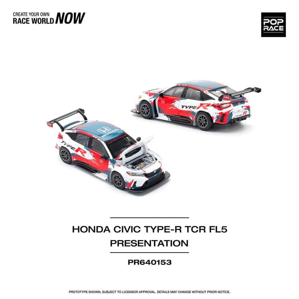 【預訂】Pop Race Honda Civic Type-R (FL5) TCR Presentation (PR640153)