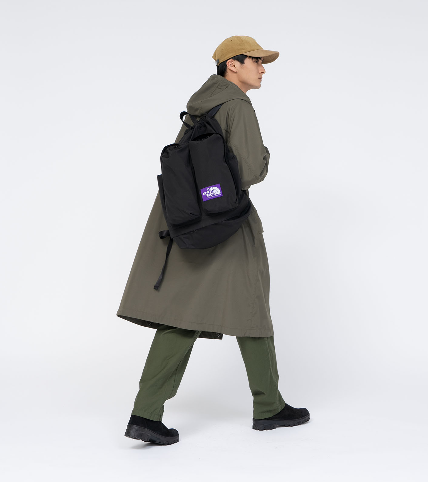 日本 TNF 紫標 Mountain Wind Backpack 雙口袋後背包