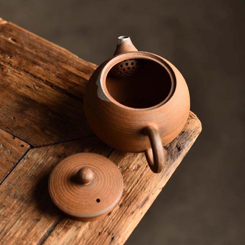 鎏銀老岩泥西施壺