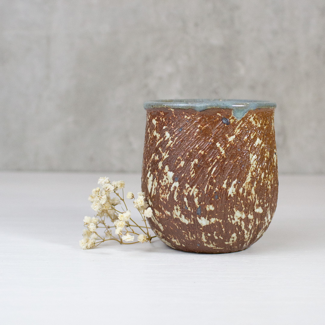 岩花銅紋主人杯