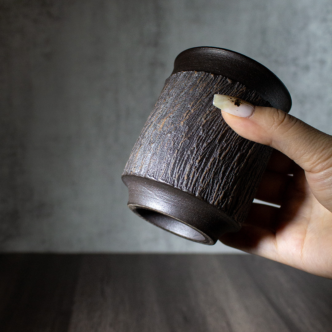 古韻竹段紋理主人杯