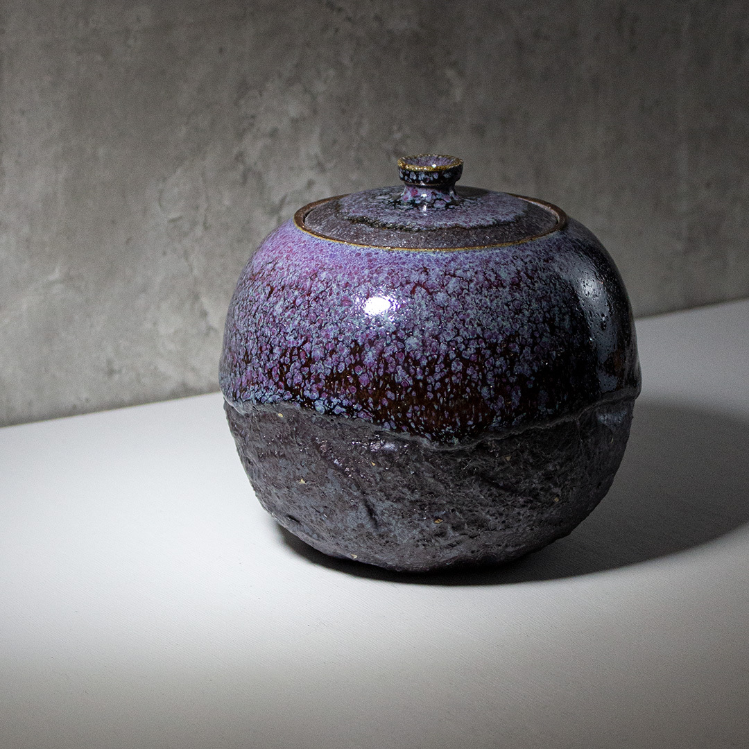 幻紫銀礦創作茶葉罐