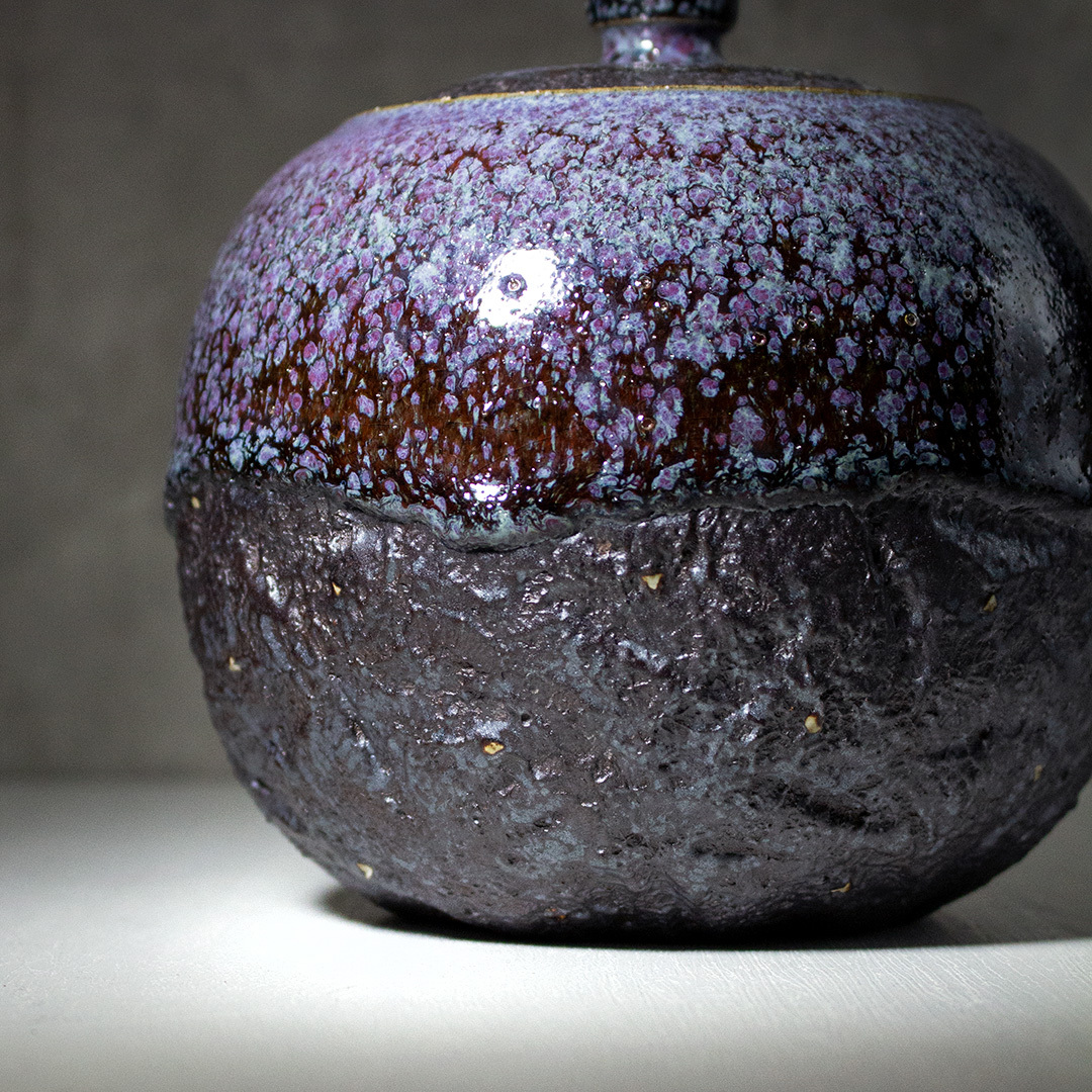 幻紫銀礦創作茶葉罐