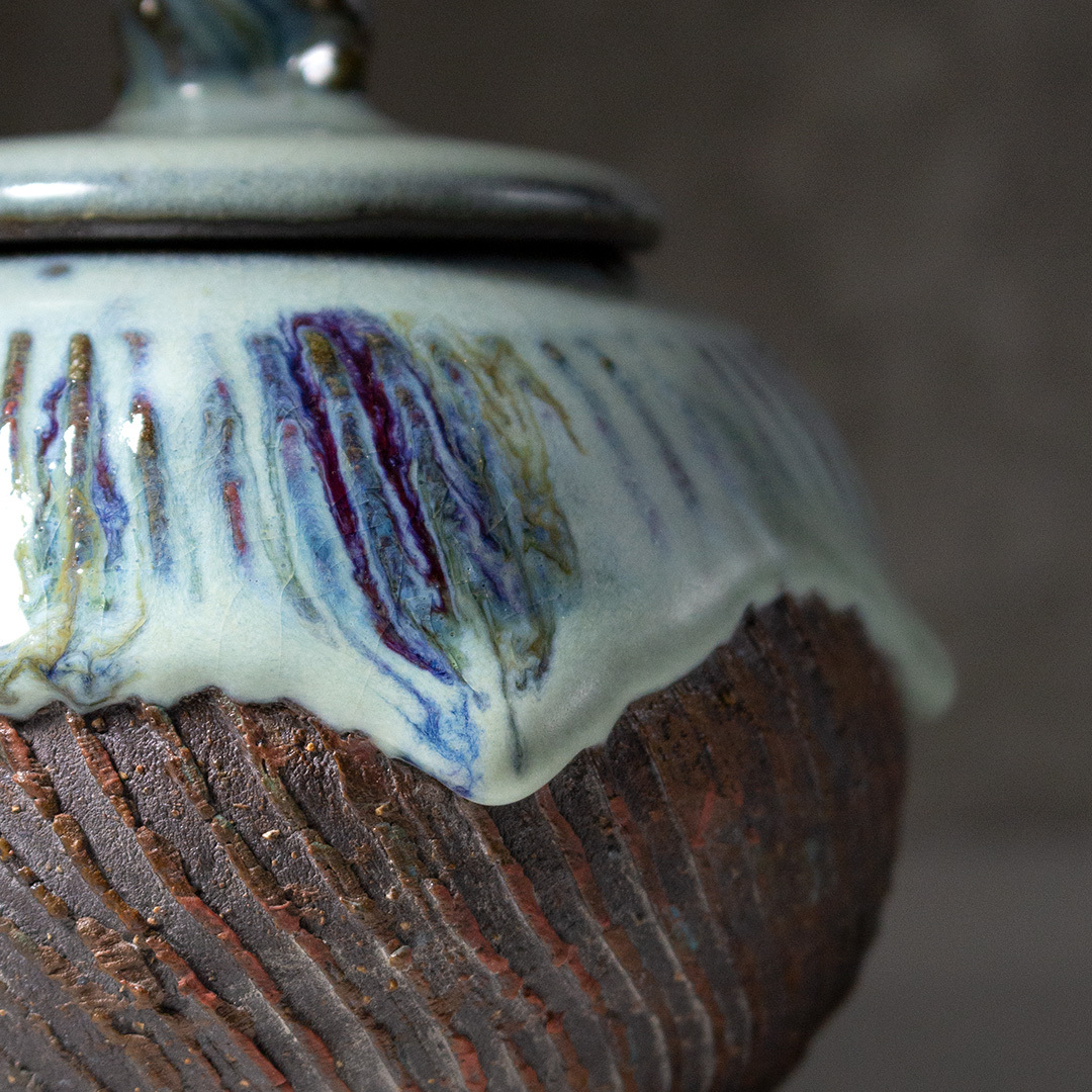 青韻曲紋創作茶葉罐