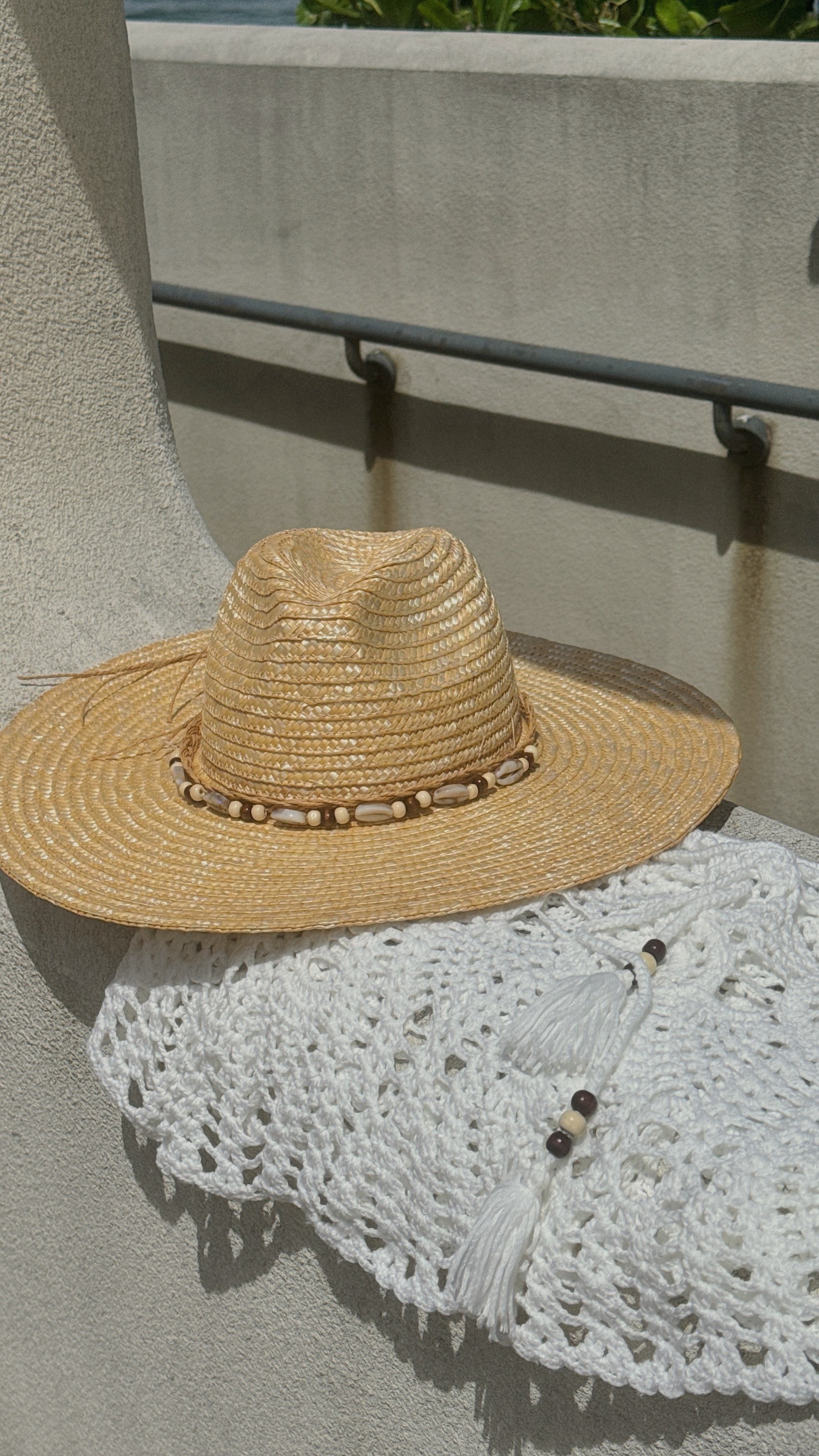 🐚貝殼夏日編織草帽