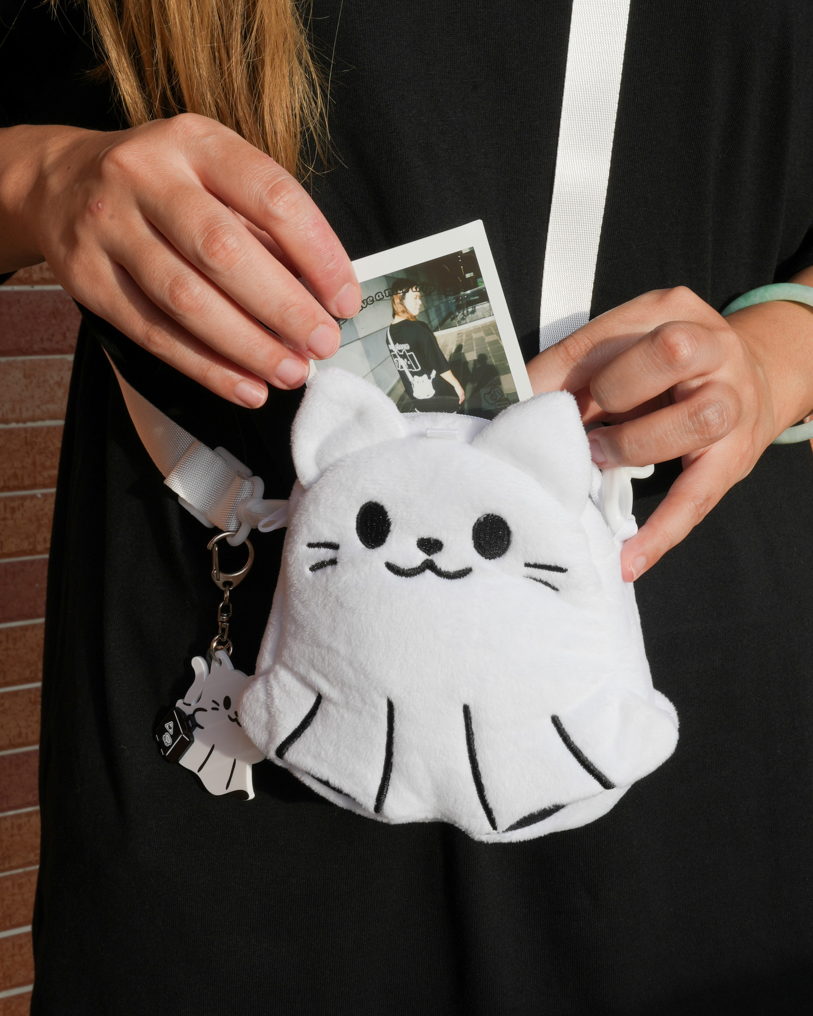 靈魂喵喵娃娃斜背包