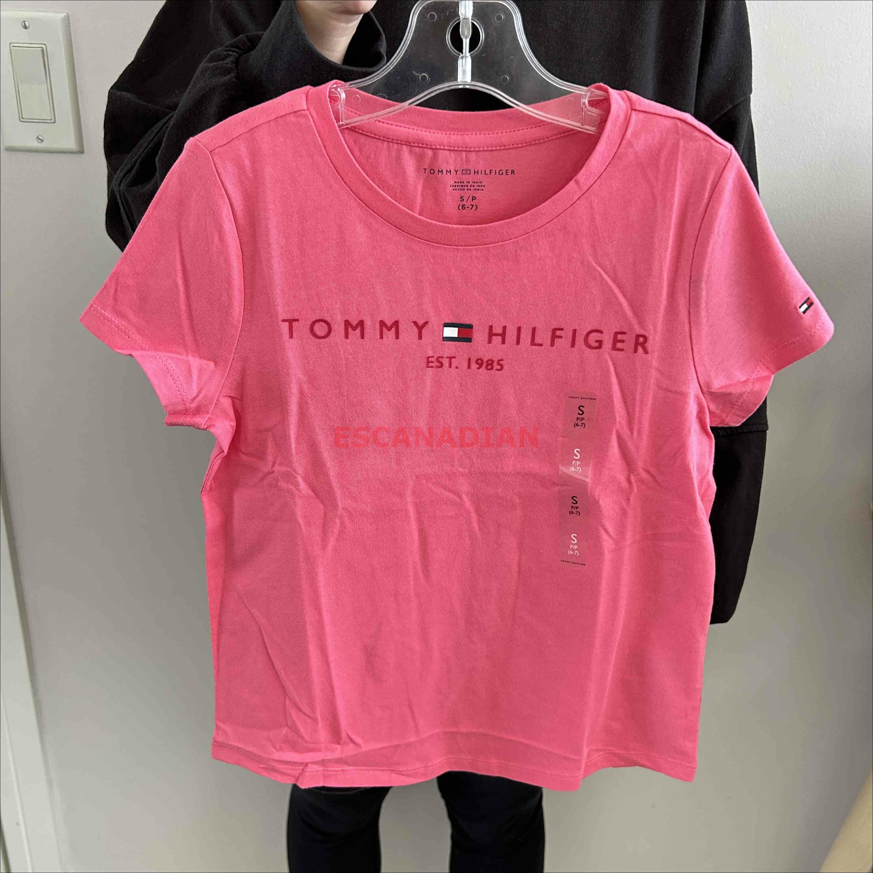 TOMMY 女大童 經典款 字樣 短TEE