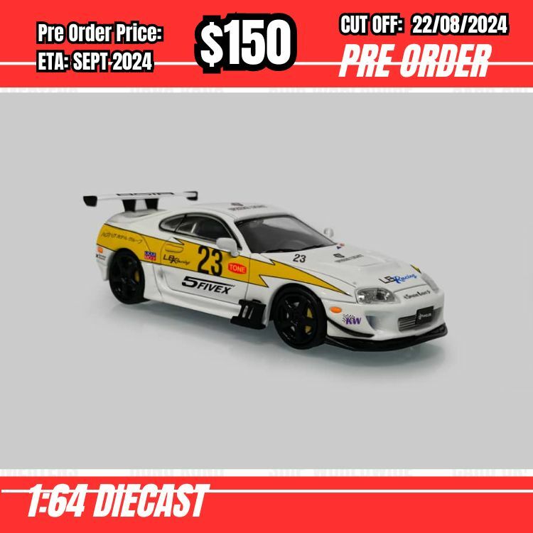 PO-$150 * League Model * 1:64 Supra A80 Widebody Lightning #23 [OD20/08]