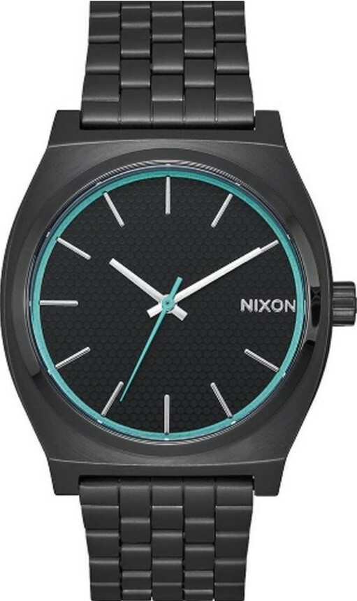 萬年鐘錶 - NIXON 尼克森  衝浪錶  Time Teller  復古簡約全黑款不鏽鋼男錶  A045-602  錶徑37MM