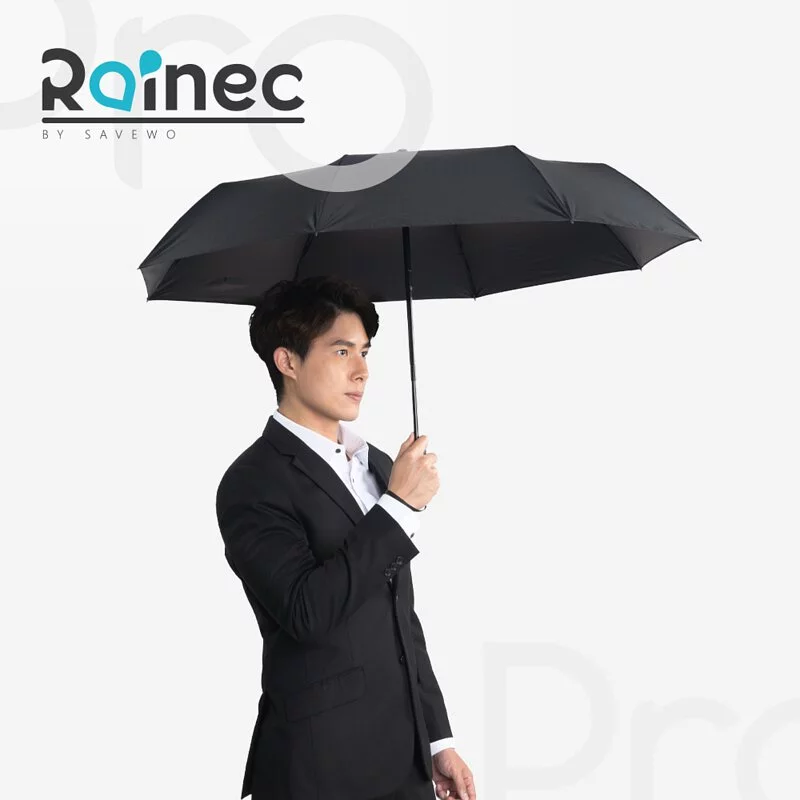 Rainec ULTRA 極輕特大高性能碳纖維傘 (典雅黑)|「四防」自動/手動遮 - Rainec 超潑水防UV高性能雨傘【9/6 截單，預計 :9月中至尾發貨】】