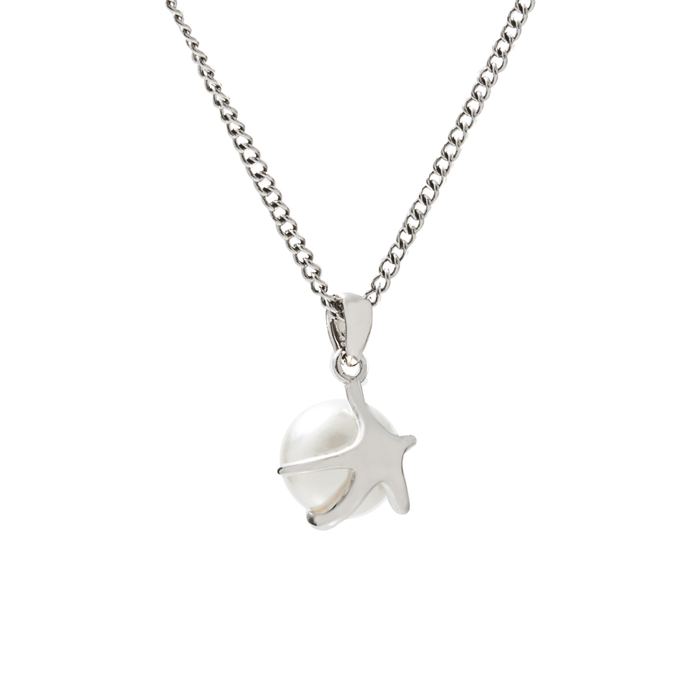 平價飾品,鋼飾,海星,珍珠,項鍊