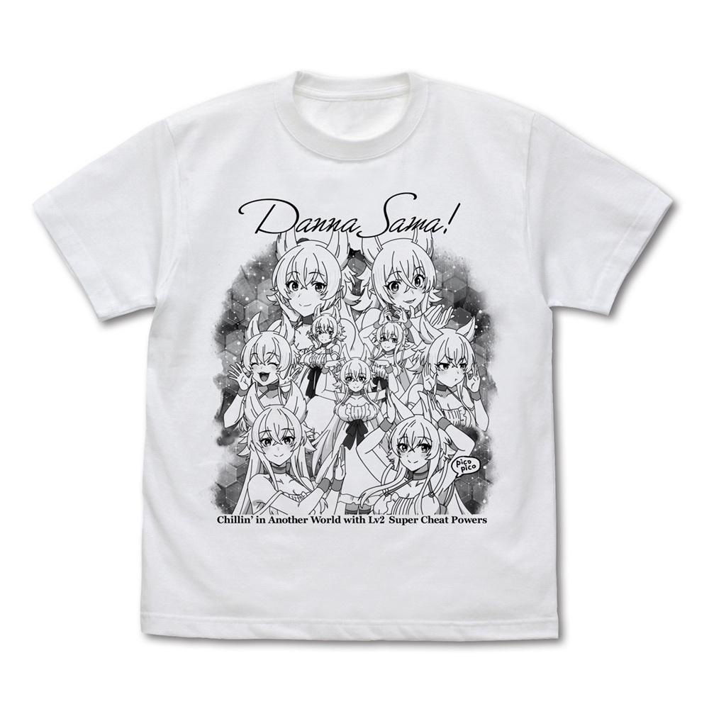 Cospa 0902 フェンリース 「旦那様！」Tシャツ [Lv2からチートだった元勇者候補のまったり異世界ライフ]WHITE