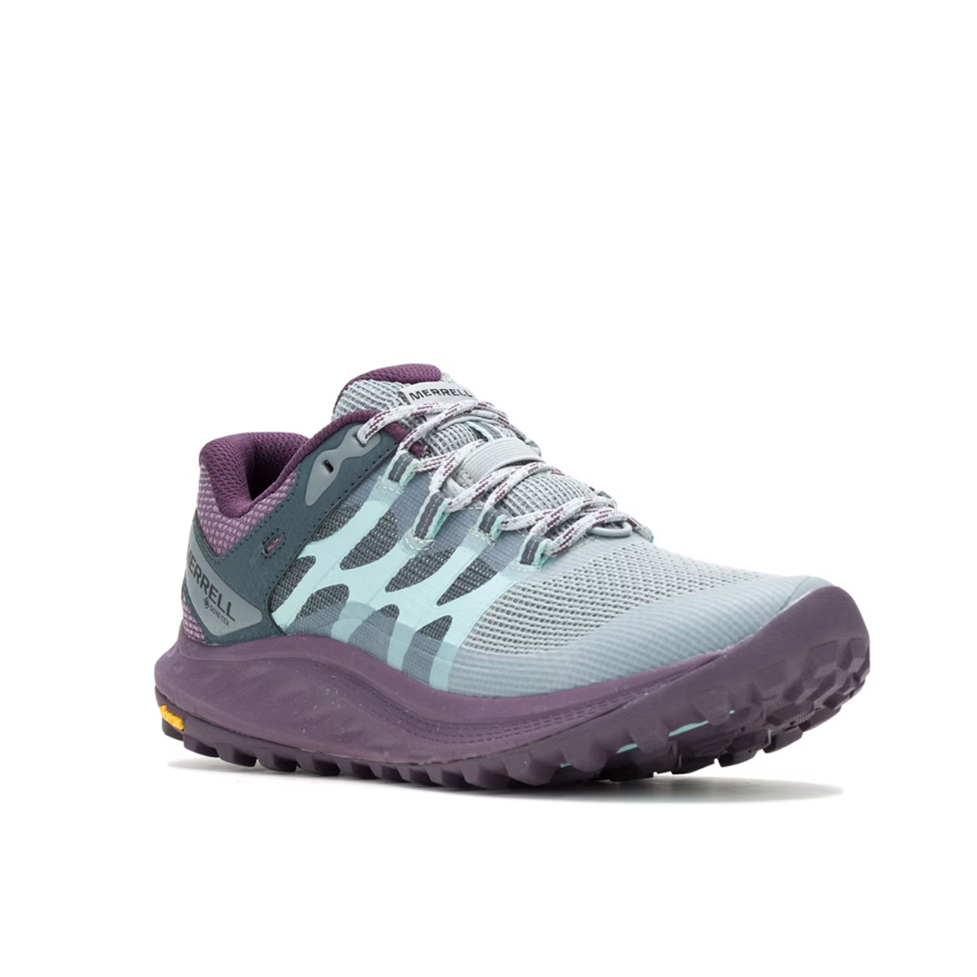 MERRELL 美國 ANTORA 3 GTX 輕量越野健行鞋 女款 霧灰紫色 33ML068294