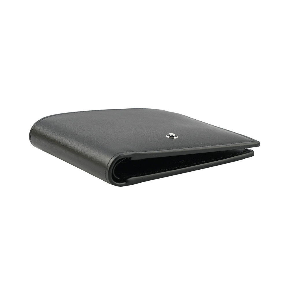 【MONT BLANC】Meisterstuck 大班系列小牛皮8卡短夾(黑色) 198310