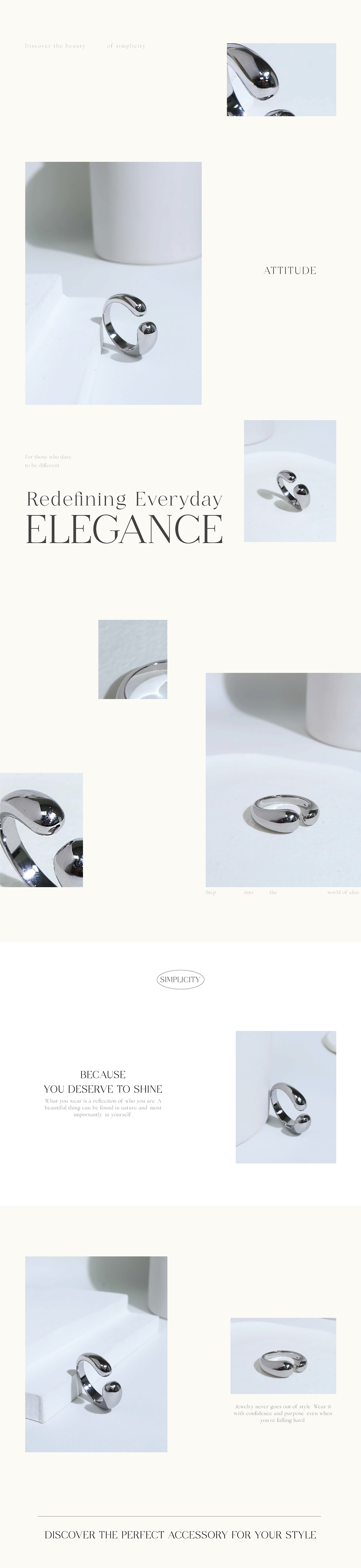 無畏 白鋼戒指|Miestilo Jewelry設計師輕珠寶品牌|舒飾質感每一刻