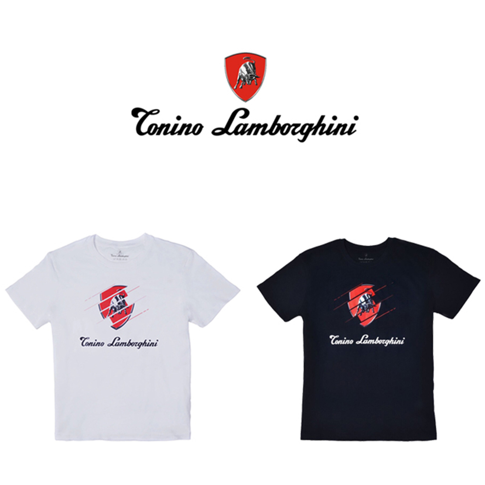 【Lamborghini 藍寶堅尼】TML-B001/B002 Bull 30 °棉質T-SHIRT上衣(附贈束口背袋)