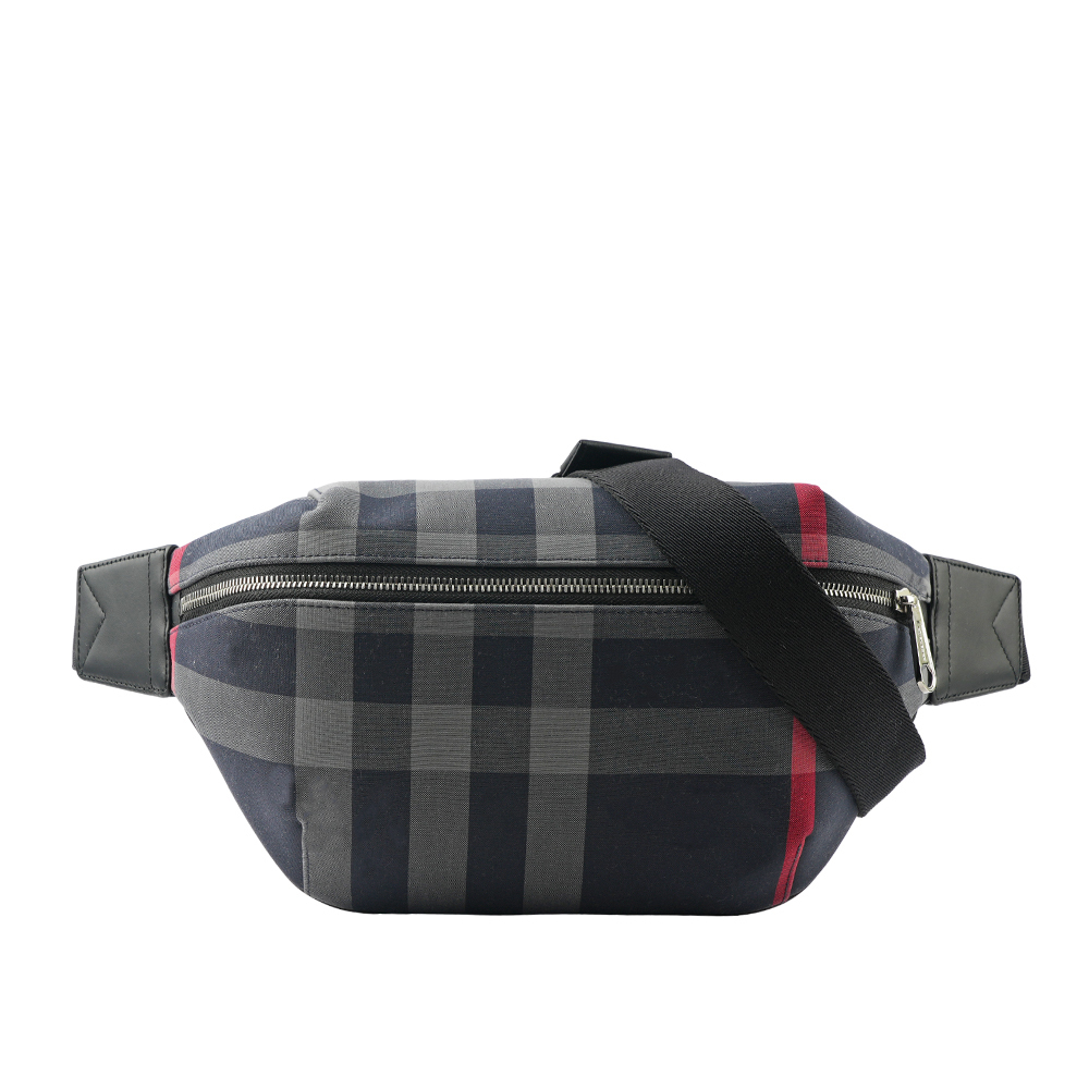 【BURBERRY】經典格紋帆布 Sonny腰包