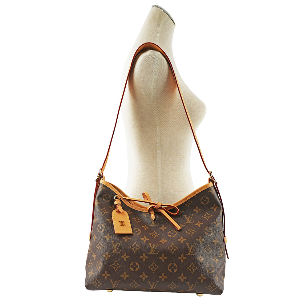 【Louis Vuitton / LV】Monogram CarryAll PM 塗層帆布肩背包 M46203