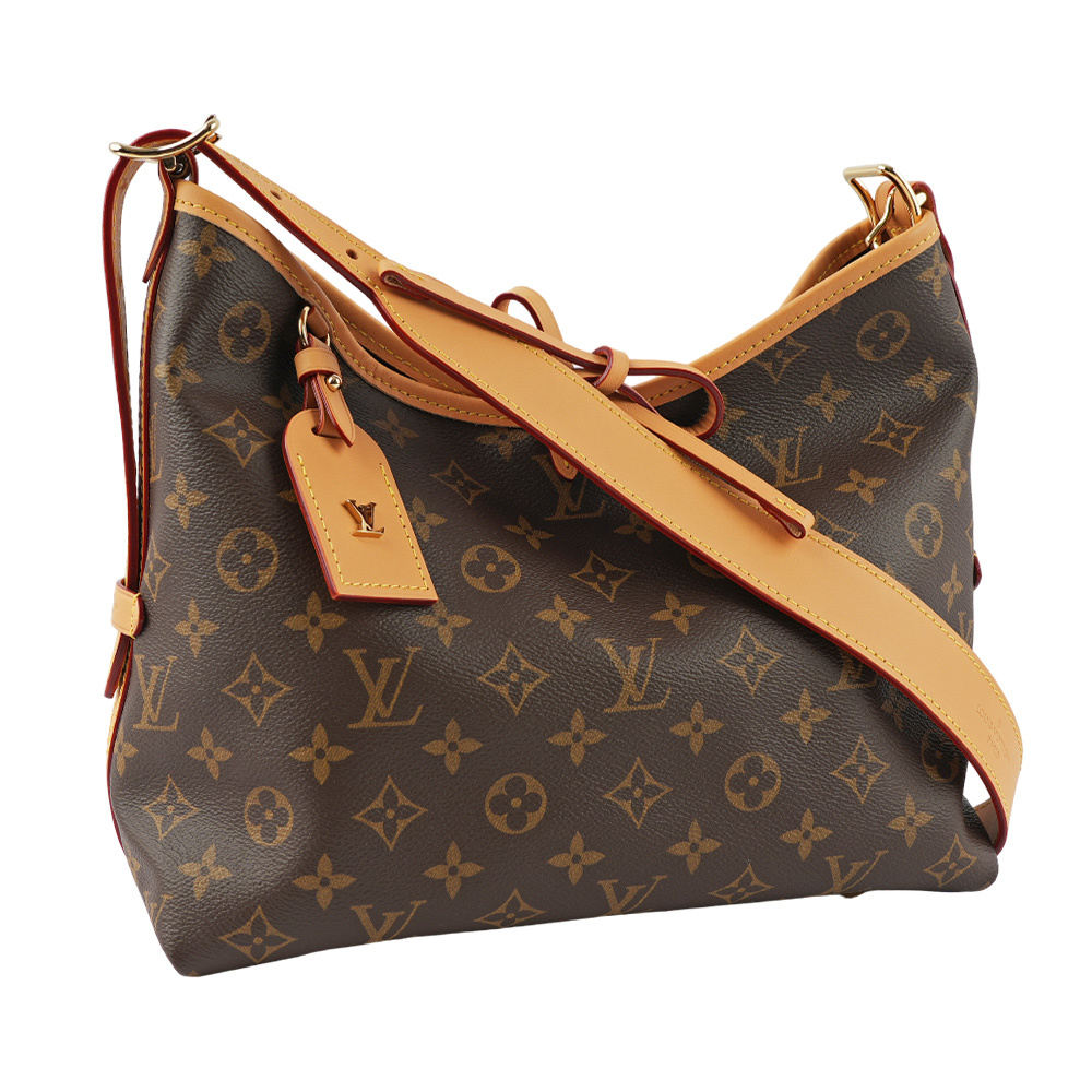 【Louis Vuitton / LV】Monogram CarryAll PM 塗層帆布肩背包 M46203