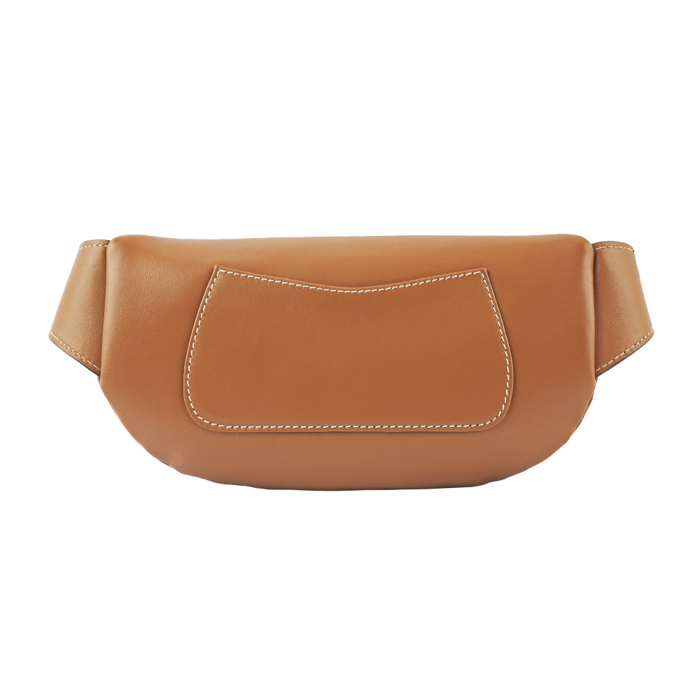 【MIU MIU】金字Logo 小牛皮腰包/胸口包(焦糖色) 5BL015 2E6Y F098L