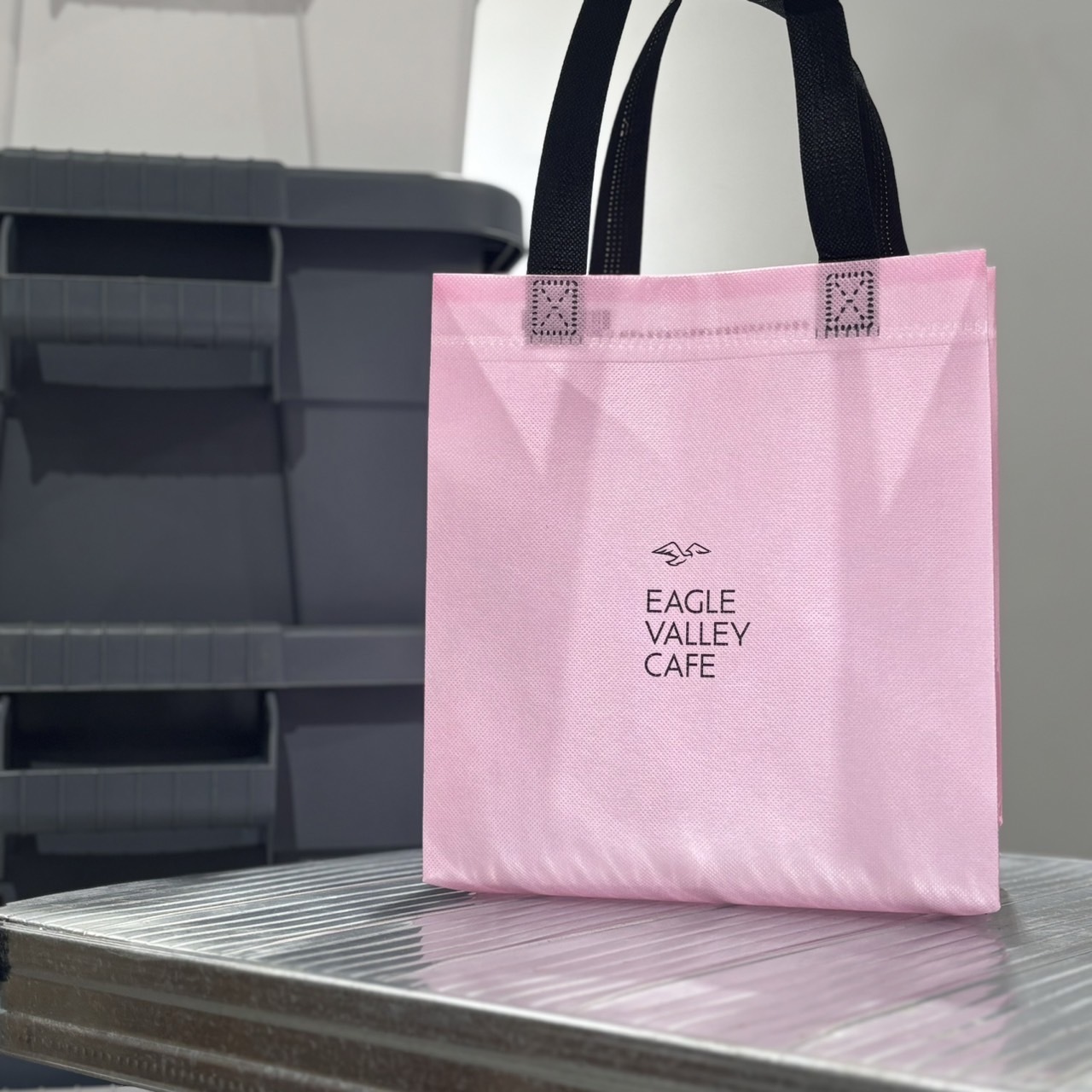 品牌咖啡提袋 不織布環保提袋 Eagle Valley Cafe