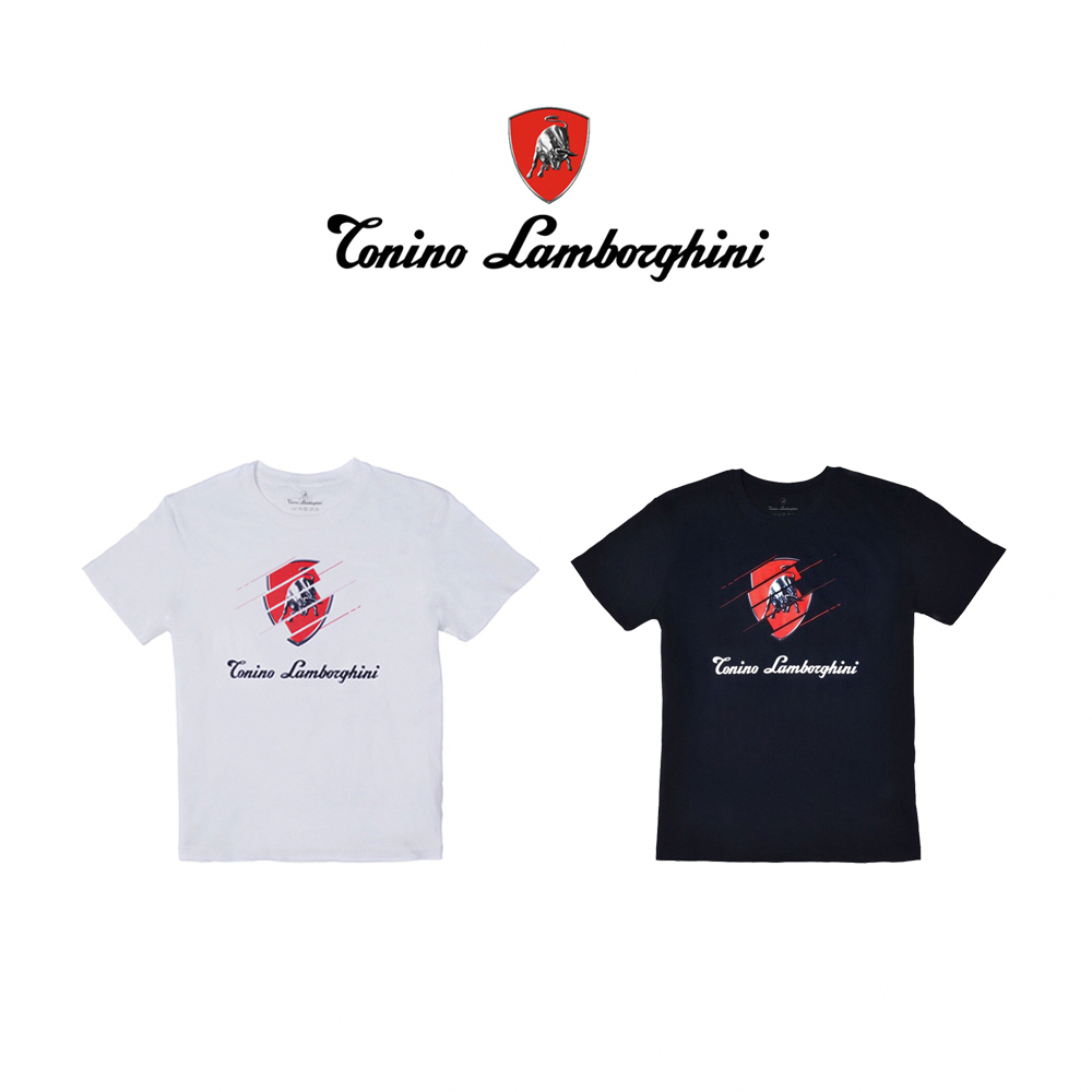 【Lamborghini 藍寶堅尼】TML-B001/B002 Bull 30 °棉質T-SHIRT上衣(附贈束口背袋)