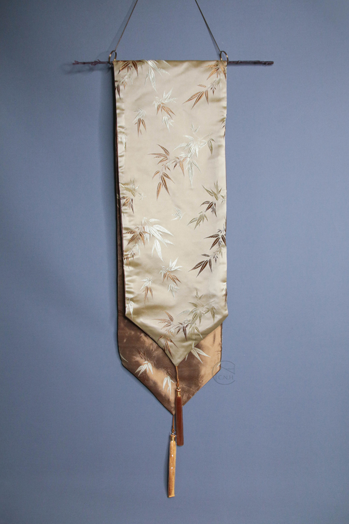 錦緞布桌巾 玉竹泥金