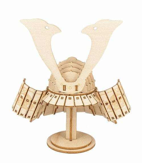 Jigzle 3D Wooden puzzle - Samurai helmet