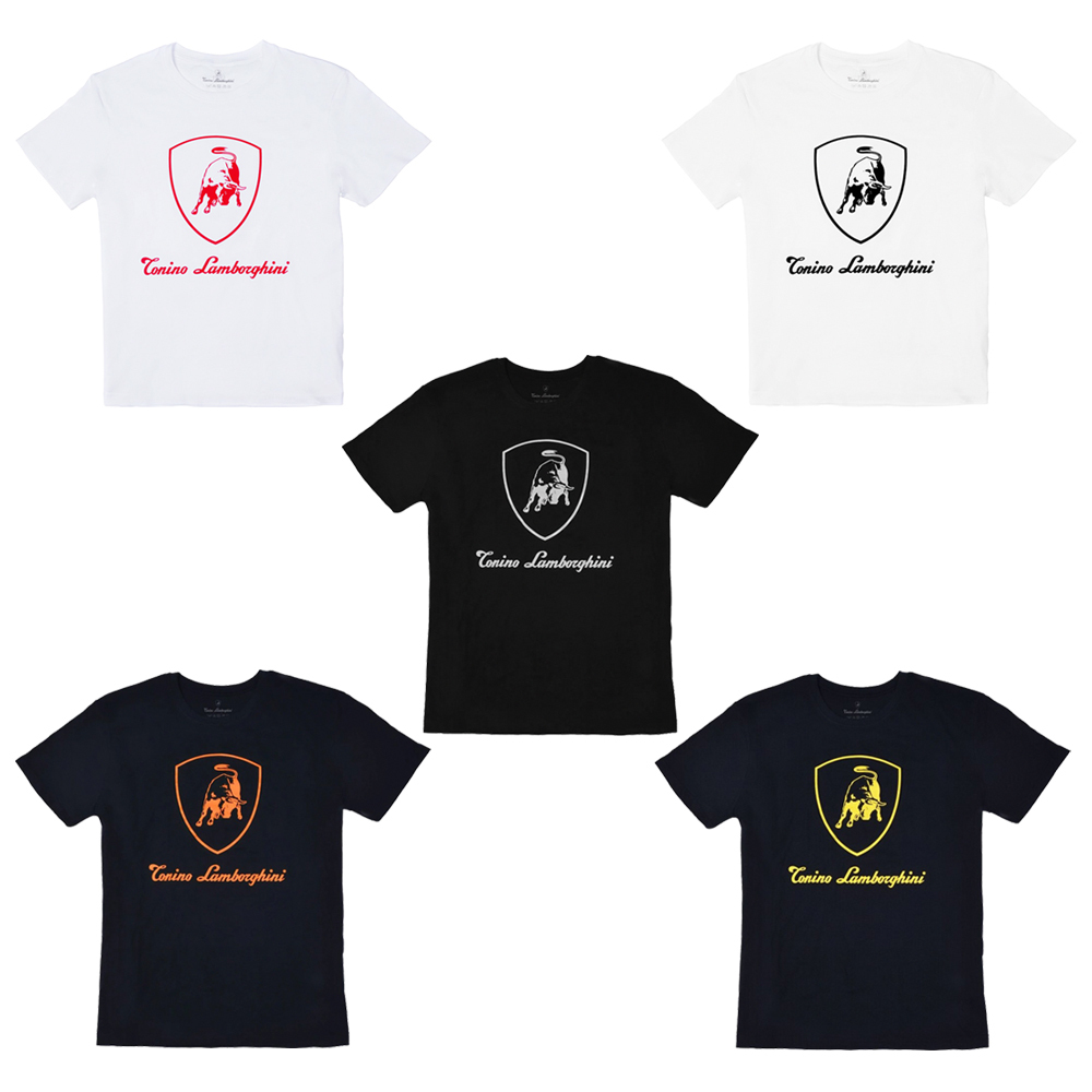 【Lamborghini 藍寶堅尼】TML-B004/B005/B006/B007 LOGO 棉質T-SHIRT上衣