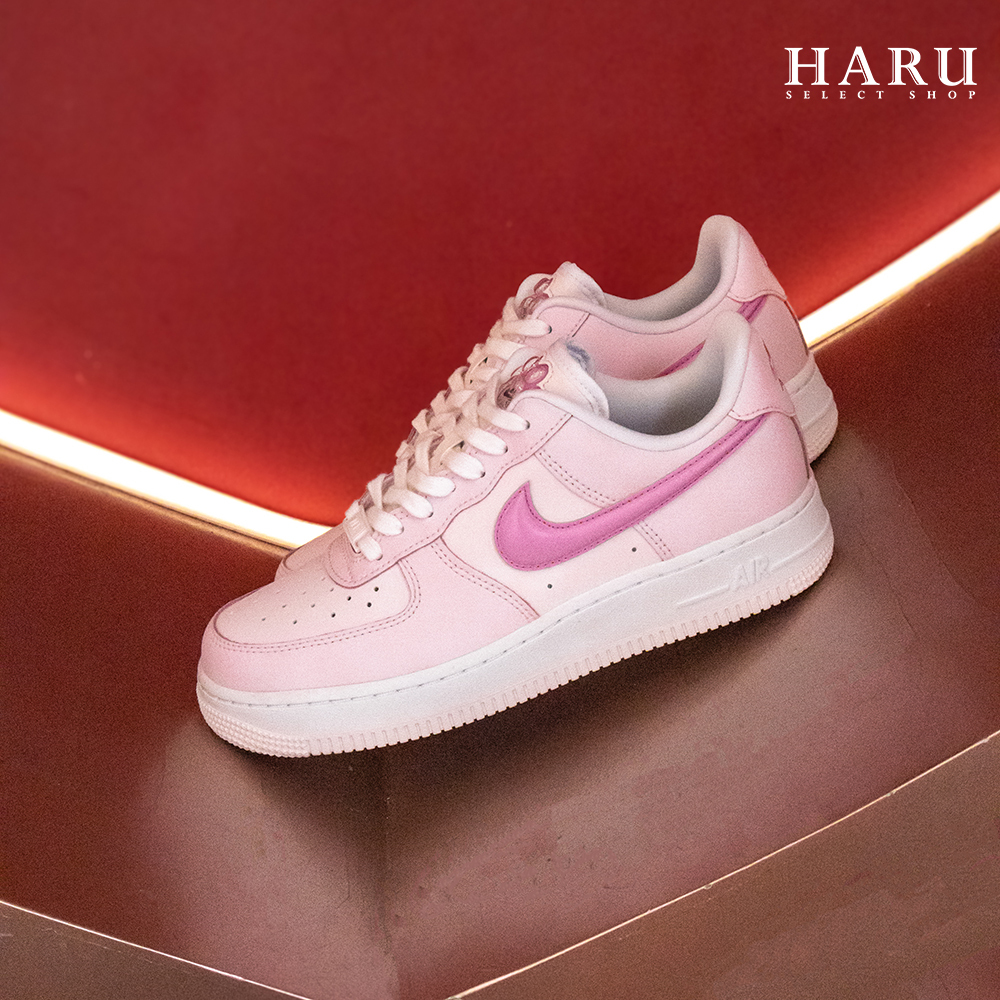 Nike Air Force 1 AF1 粉色 粉紅色 貓咪 桃粉 白粉色 貓爪皮革 女鞋 女生休閒鞋 HM3696-661