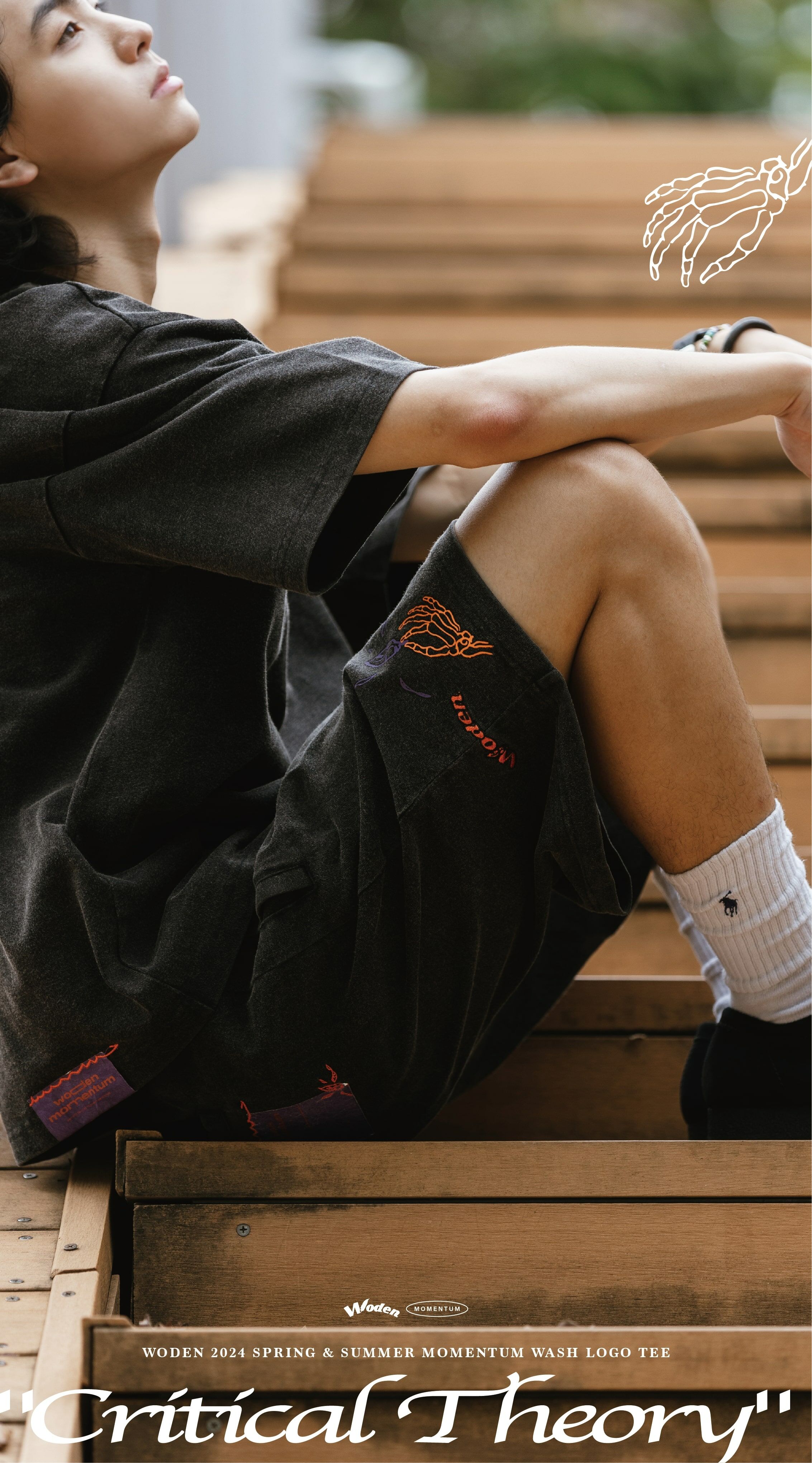 WODEN Momentum Wash LOGO Shorts