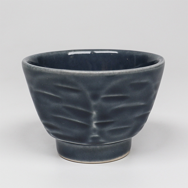 八角藍色 清酒杯