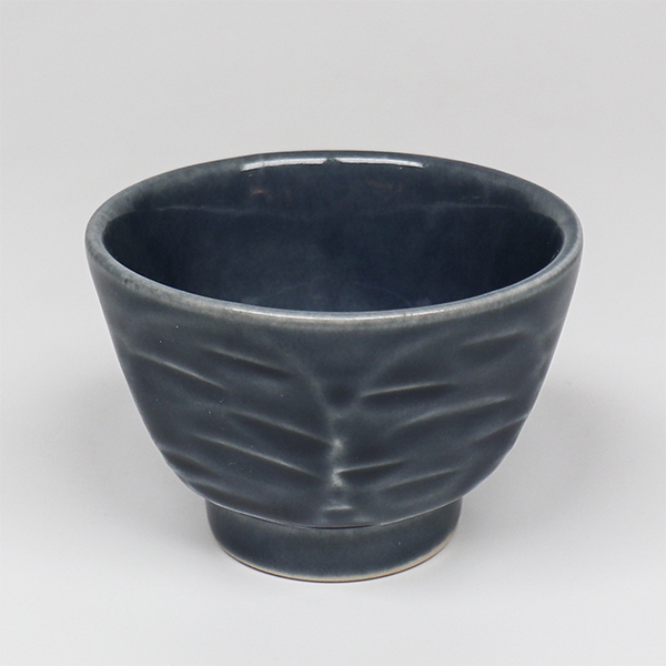 八角藍色 清酒杯