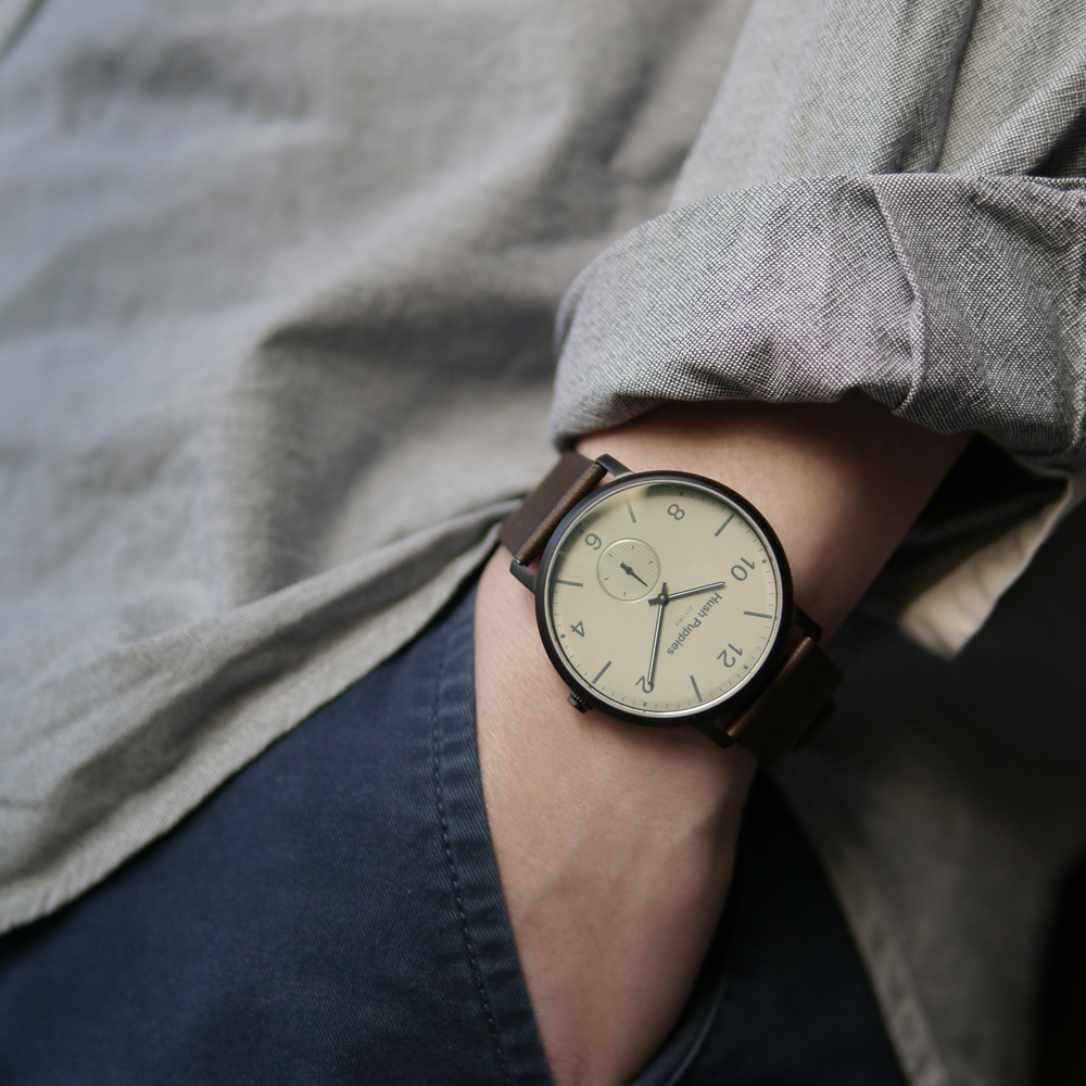 簡約小秒休閒男錶