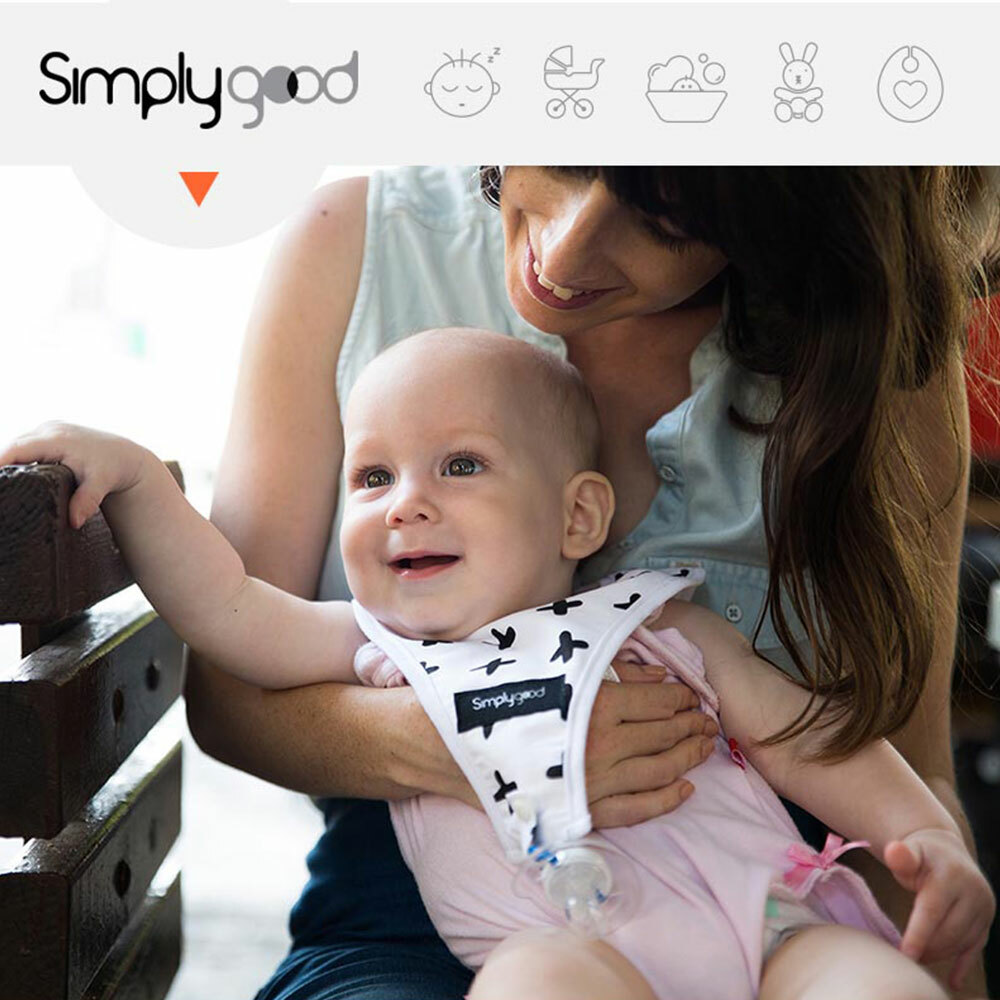 【以色列Simply Good】三角奶嘴圍兜