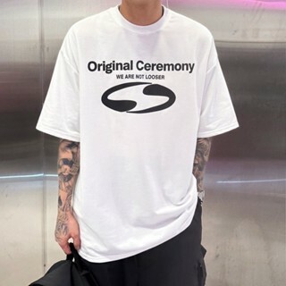 漩渦印記 短袖 T恤 休閒 純棉 潮流 夏季 男女同款