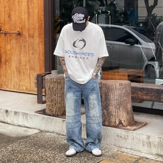 ROUSHYATES 短T休閒 純棉 潮流 夏季 男女同款 690