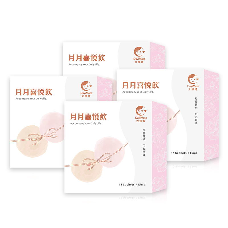 鍾欣怡代言！【大姨媽 多盒囤貨組】月月喜悅飲(15包/盒)