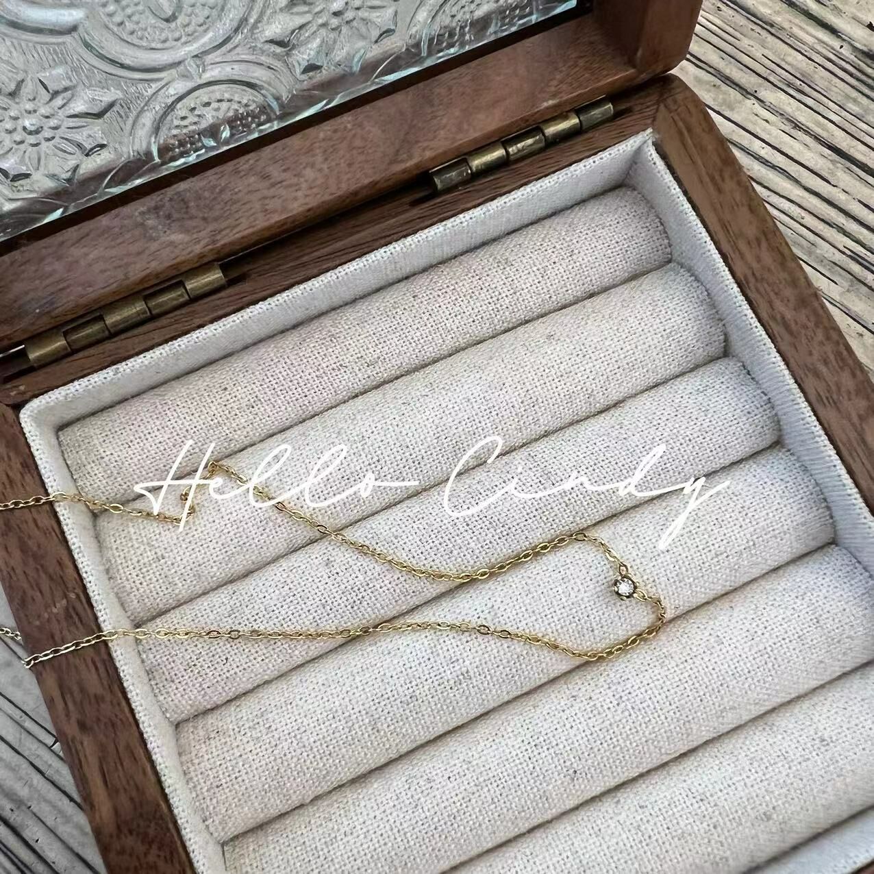 V03043 現貨-我的小情人單顆水鑽項鍊