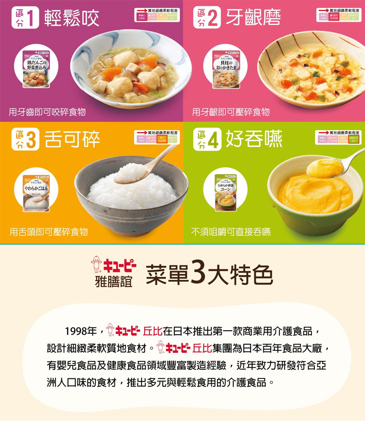 KEWPIE 雅膳誼-彩餚鮮貝滑蛋(牙齦磨,日本介護食,銀髮友善食品)