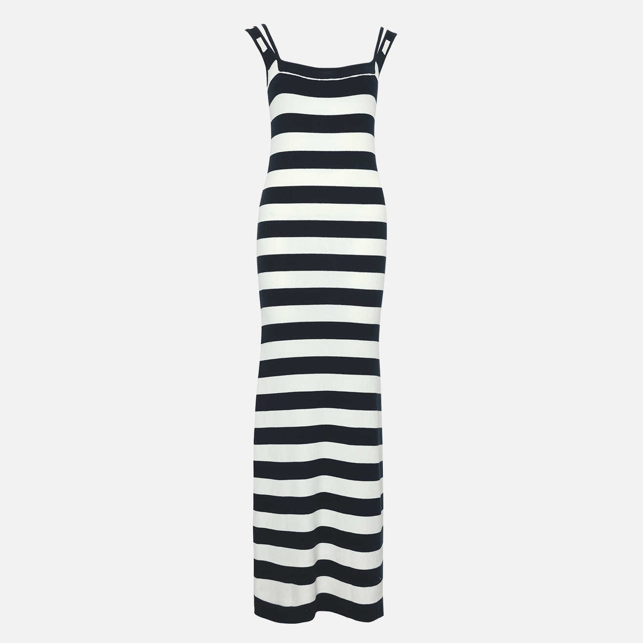 Navy Striped Kintting Dress