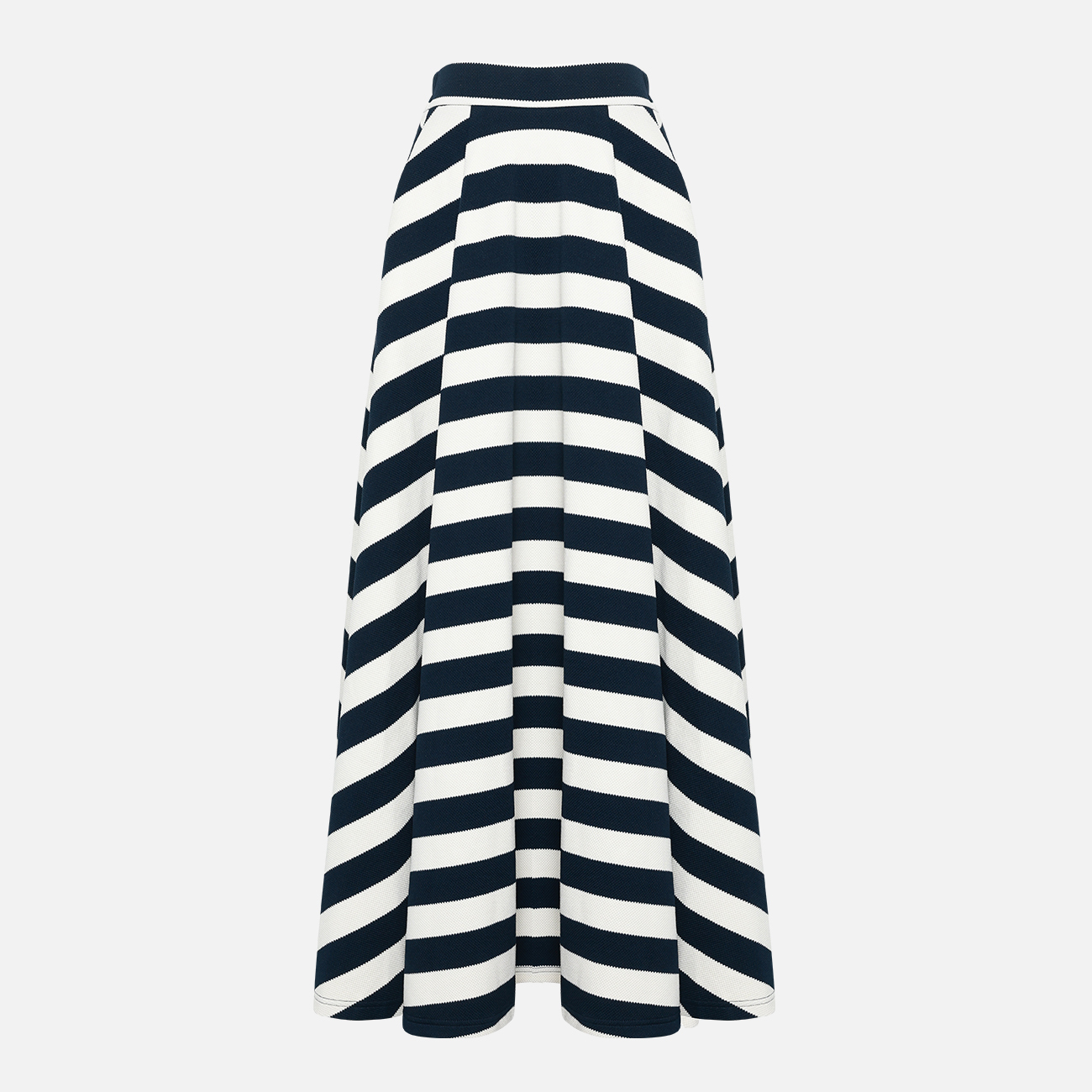 Navy Striped Skirt