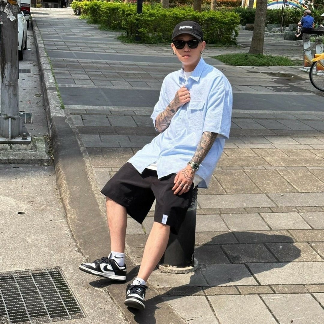 棉麻工裝襯衫 休閒 純棉 潮流 夏季 男女同款 D128