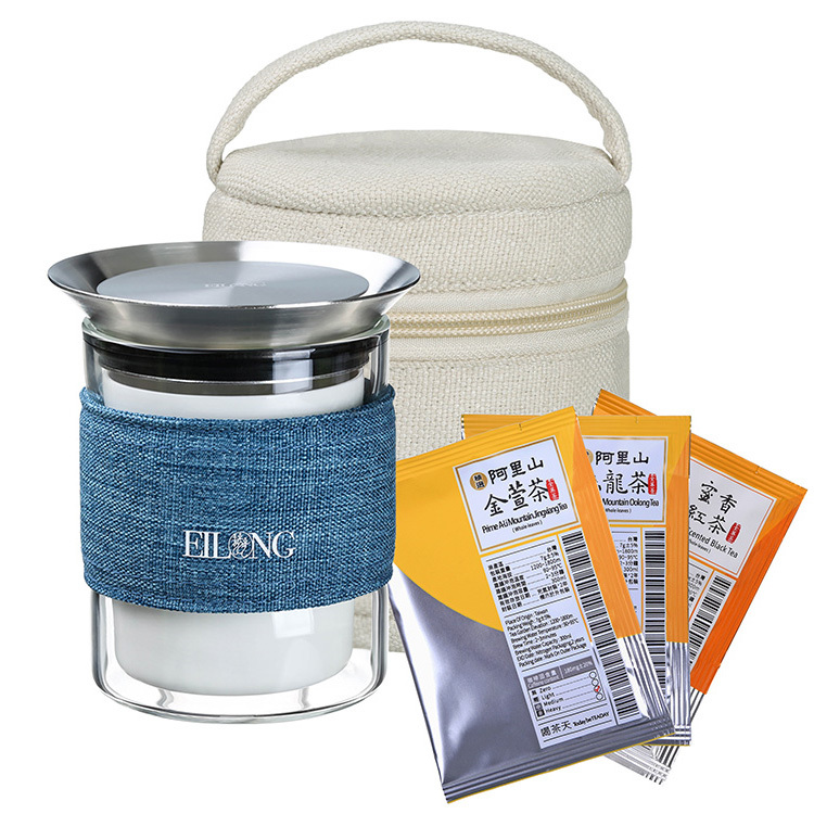 茶覺布包旅行組(340ml)+ 3包茶葉