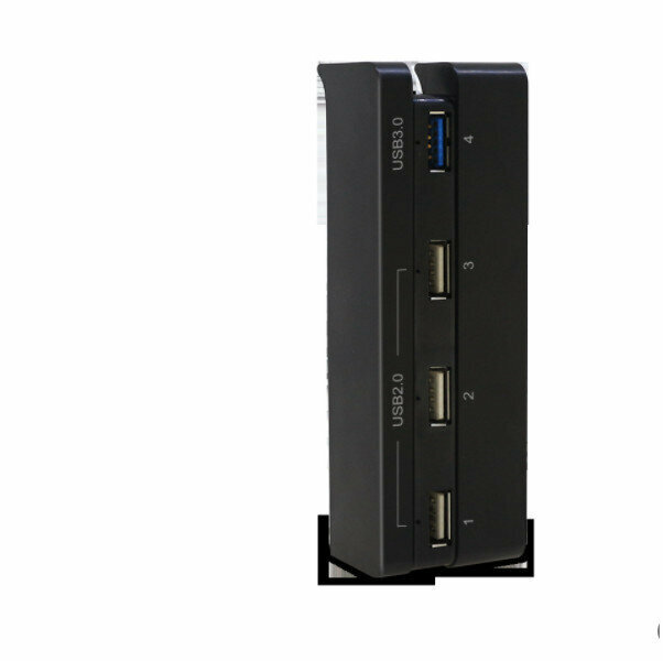 爆款2.0 /3.0通用接口 PS4 SLIM主機USB擴展器（黑色）