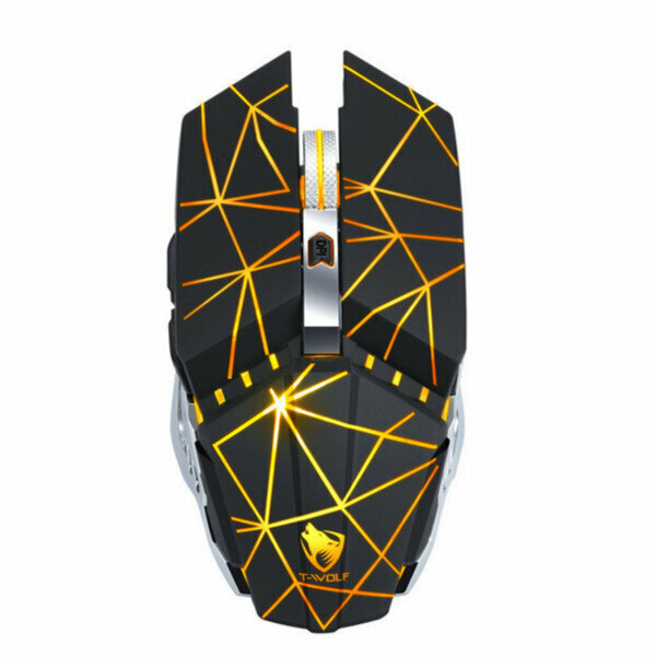 Gaming Mechanical Mouse-Q15 Wireless Charging Starry Sky Black