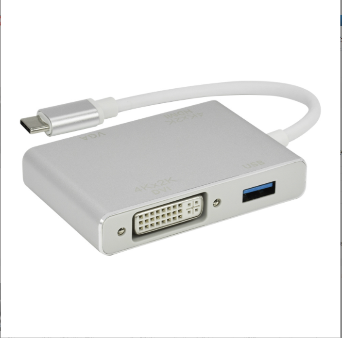 熱推type-c轉HDMI vga轉換器（銀色）