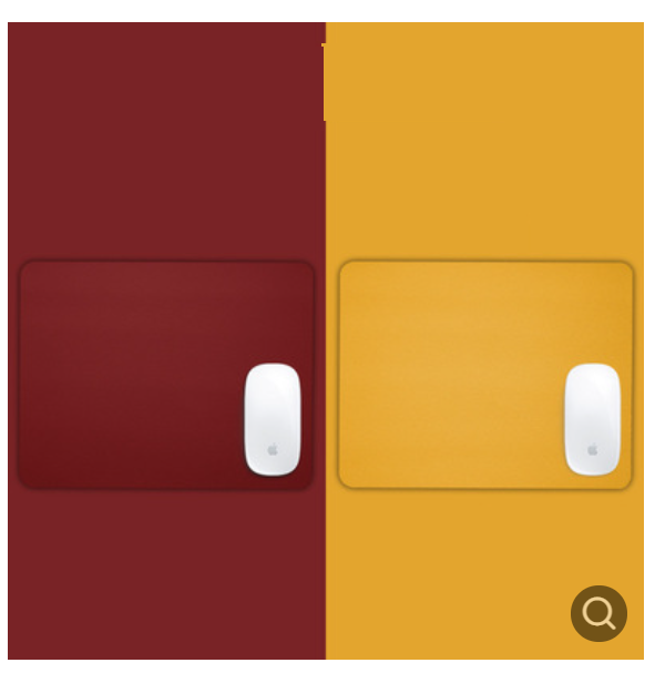Business Office Mouse Pad (Mini Duplex-Red+Yellow)
