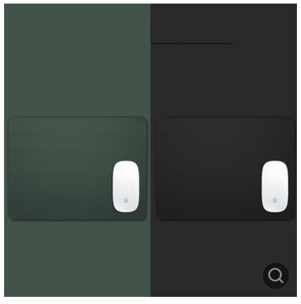 Business Office Mouse Pad (Mini Duplex - Dark Green + Black)