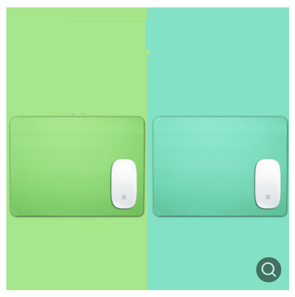 Business Office Mouse Pad (Mini Double-Sided - Sky Blue + Grass Green)
